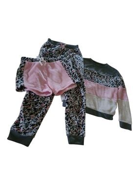 BCBGirls 3‑Piece Velour Pajama Set ‑ L